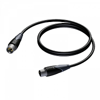 XLR male - XLR female kabel 10.0m