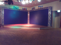 TRUSS 6X6MTR MET ZWARTE BACKDROP